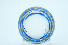 Load image into Gallery viewer, Lundberg Studios Signed Art Glass Paperweight – “The Wave” Design, 1988 – 2&quot; Round
