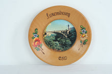 Load image into Gallery viewer, Hand-Painted Luxembourg Souvenir Wall Plate with Scenic Bridge View
