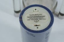 Load image into Gallery viewer, LuxuryLite Battery-Operated Candle in Modern Glass &amp; Metal Hurricane Lantern – 16" Tall
