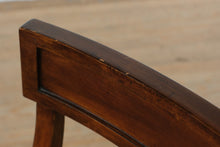 Load image into Gallery viewer, Kincaid Lyre-Back Accent Chair in Wood &amp; Neutral Upholstery
