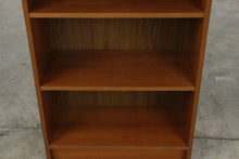 Load image into Gallery viewer, Mid-Century Modern Teak Narrow Bookcase with Adjustable Shelving
