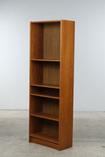 Load image into Gallery viewer, Mid-Century Modern Teak Narrow Bookcase with Adjustable Shelving
