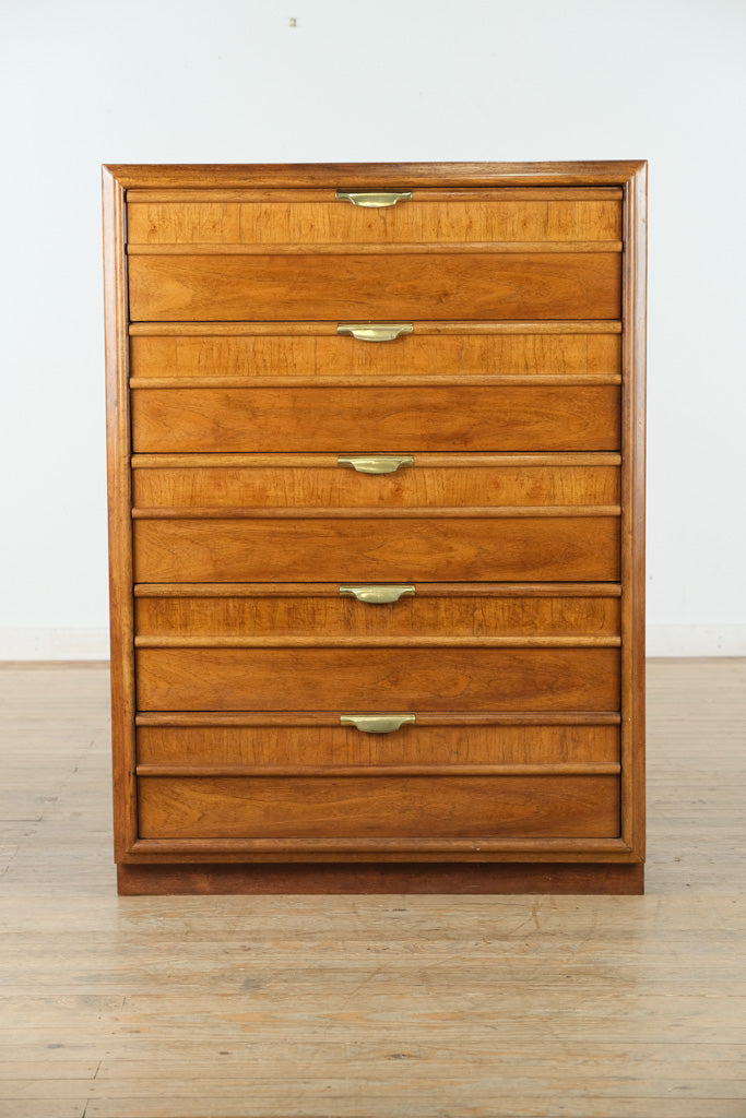 MCM Campaigner Style 5-Drawer Chest by Dixie