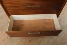 Load image into Gallery viewer, Mid Century Modern Walnut 5 Drawer Chest Marina Del Rey Dresser
