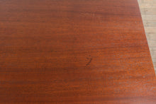 Load image into Gallery viewer, Mid Century Modern Mahogany Single Pedestal Desk with File Drawers
