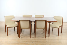 Load image into Gallery viewer, MCM Teak Dining Set by Knoll – Table &amp; 6 Chairs
