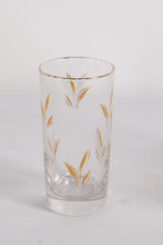 Load image into Gallery viewer, Vintage Gold Wheat Highball Glasses Set of 8 With Gold Rim

