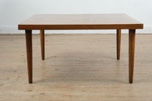 Load image into Gallery viewer, Mersman Mid Century Modern Walnut Square Coffee Table with Tapered Legs
