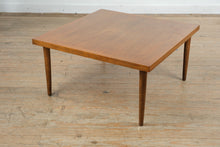 Load image into Gallery viewer, Mersman Mid Century Modern Walnut Square Coffee Table with Tapered Legs
