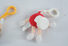 Load image into Gallery viewer, M and M Plush Keychain Dispenser Red Yellow Set Mars Candy Characters
