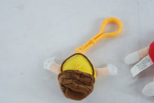 Load image into Gallery viewer, M and M Plush Keychain Dispenser Red Yellow Set Mars Candy Characters

