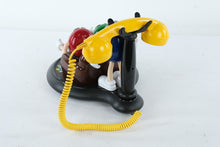 Load image into Gallery viewer, M&amp;MS Animated Telephone Candy Characters Desk Phone Red Yellow Blue Collectible
