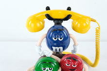 Load image into Gallery viewer, M&amp;MS Animated Telephone Candy Characters Desk Phone Red Yellow Blue Collectible
