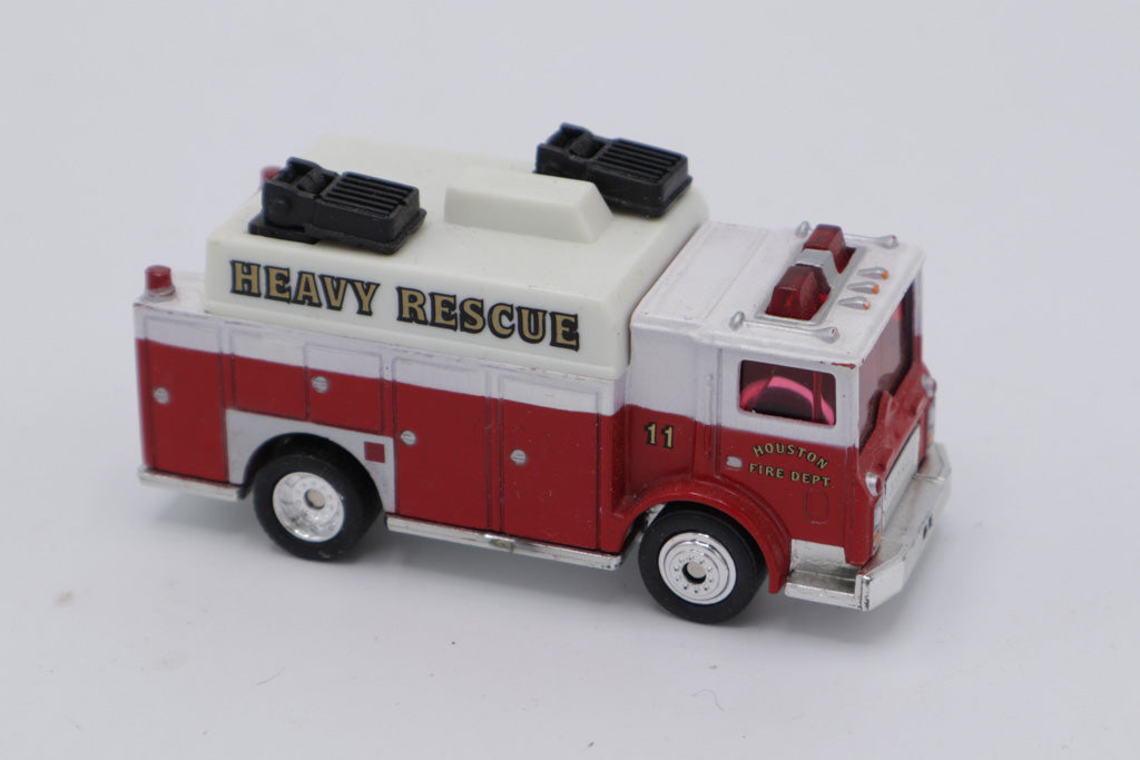 Matchbox Houston Fire Dept. Heavy Rescue Truck (Mack Auxiliary Power Truck, 1:64 Diecast, 1991 Release)
