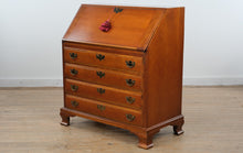 Load image into Gallery viewer, Maddox Colonial Reproductions Solid Cherry Slant Front Secretary Desk
