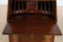 Load image into Gallery viewer, Vintage Maddox Mahogany Secretary Desk with Bookcase Top
