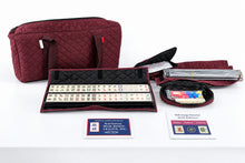 Load image into Gallery viewer, American Mahjong Set 166 Tiles Racks Pushers Quilted Carrying Bag
