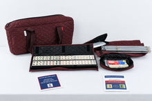 Load image into Gallery viewer, American Mahjong Set 166 Tiles Racks Pushers Quilted Carrying Bag
