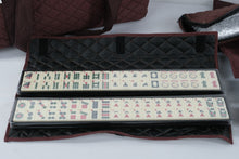 Load image into Gallery viewer, American Mahjong Set 166 Tiles Racks Pushers Quilted Carrying Bag
