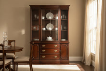 Load image into Gallery viewer, Mahogany China Cabinet Hutch Traditional Glass Display Cabinet
