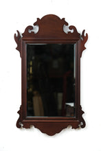 Load image into Gallery viewer, De Casale – Large Mahogany Chippendale Mirror – 17.5&quot; x 28&quot; – Ornate Scroll Pediment
