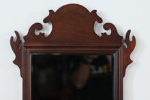 Load image into Gallery viewer, De Casale – Large Mahogany Chippendale Mirror – 17.5&quot; x 28&quot; – Ornate Scroll Pediment
