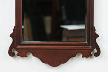 Load image into Gallery viewer, De Casale – Large Mahogany Chippendale Mirror – 17.5&quot; x 28&quot; – Ornate Scroll Pediment

