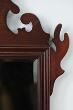 Load image into Gallery viewer, De Casale – Large Mahogany Chippendale Mirror – 17.5&quot; x 28&quot; – Ornate Scroll Pediment
