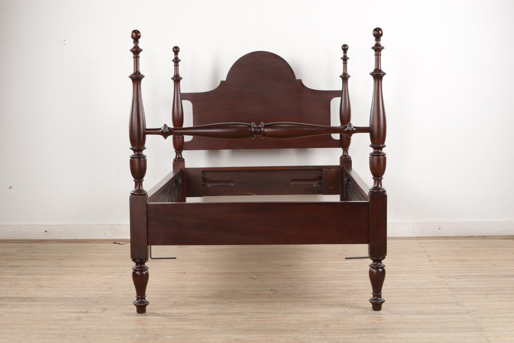 Mahogany Cupola Twin Size Bed