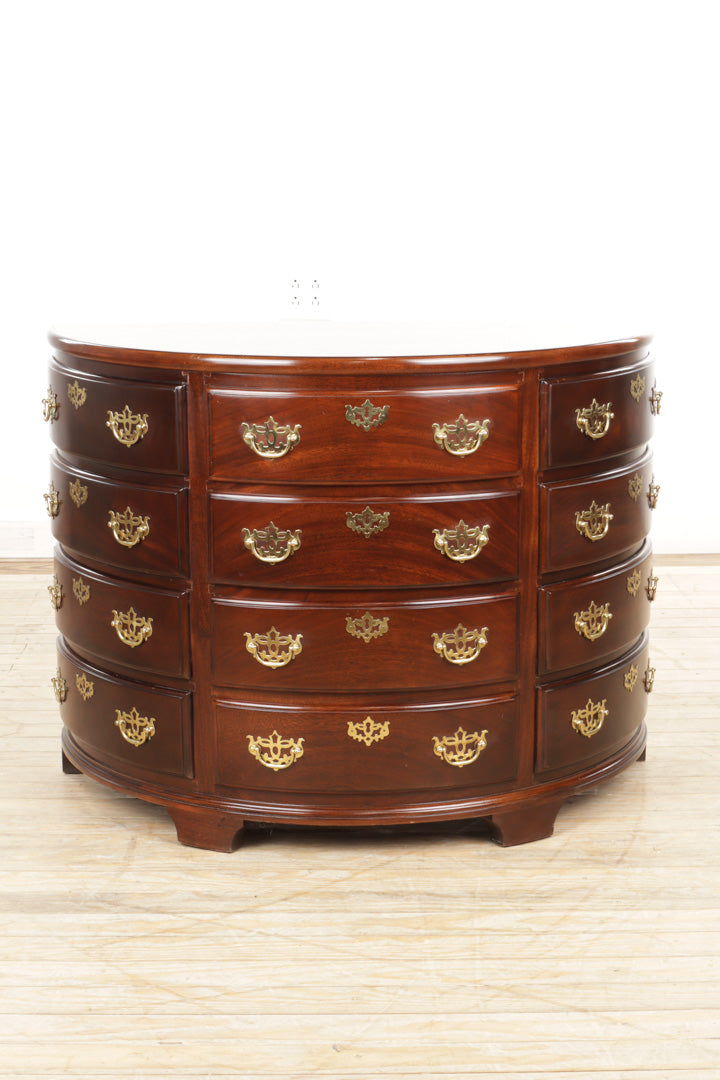 Mahogany Demi Lune Chest by Madison Square