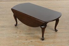 Load image into Gallery viewer, Henkel-Harris Genuine Mahogany Queen Anne Drop-Leaf Coffee Table

