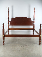 Load image into Gallery viewer, King Size Solid Mahogany Poster Bed with Short Post Footboard
