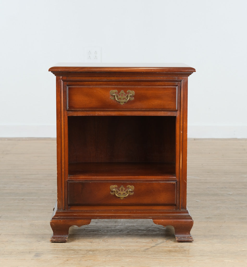 Solid Mahogany Nightstand by Link Taylor – Genuine Mahogany