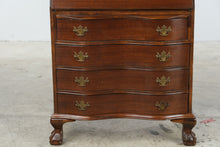 Load image into Gallery viewer, Governor Winthrop Style Mahogany Serpentine Front Secretary Desk
