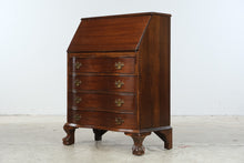 Load image into Gallery viewer, Governor Winthrop Style Mahogany Serpentine Front Secretary Desk
