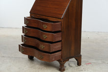 Load image into Gallery viewer, Governor Winthrop Style Mahogany Serpentine Front Secretary Desk
