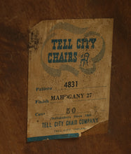 Load image into Gallery viewer, Mahogany Tall Arm Saber Legged Chair - Tell City
