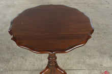 Load image into Gallery viewer, Mahogany Tilt-Top Piecrust Side Table with Carved Claw Feet
