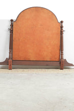 Load image into Gallery viewer, Mahogany Vanity Dome Top Mirror with Connecting Frame
