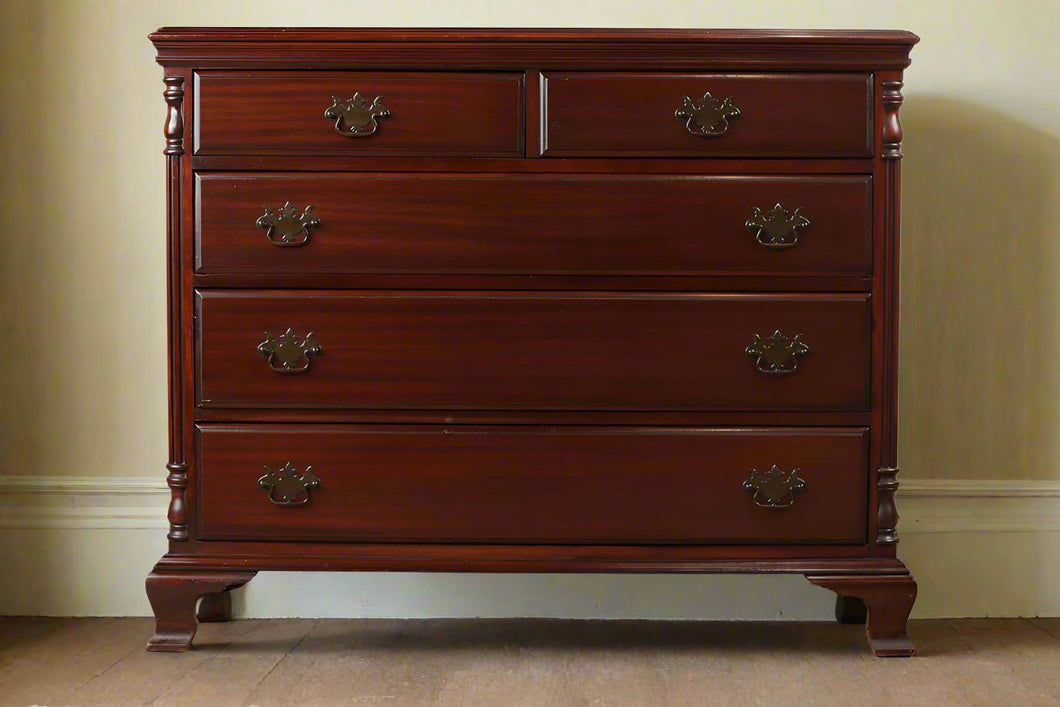 Mahogany Caniff 5-Drawer Dresser