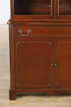 Load image into Gallery viewer, “The Ashford China Cabinet” – Traditional Mahogany China Hutch with Broken Pediment
