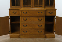 Load image into Gallery viewer, Elegant Mahogany China Cabinet with Pull-Out Writing Desk
