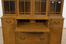 Load image into Gallery viewer, Elegant Mahogany China Cabinet with Pull-Out Writing Desk
