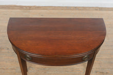 Load image into Gallery viewer, Vintage Mahogany Flip-Top Console Game Table
