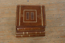 Load image into Gallery viewer, Maitland Smith Leather Bound Book Box Storage Table with Hidden Compartment
