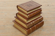 Load image into Gallery viewer, Maitland Smith Leather Bound Book Box Storage Table with Hidden Compartment
