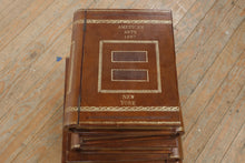 Load image into Gallery viewer, Maitland Smith Leather Bound Book Box Storage Table with Hidden Compartment
