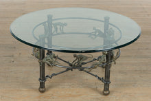 Load image into Gallery viewer, Maitland-Smith “Monkeying Around” Cast Bronze Coffee Table – 40” Round x 19” Tall
