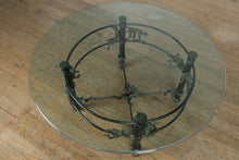 Load image into Gallery viewer, Maitland-Smith “Monkeying Around” Cast Bronze Coffee Table – 40” Round x 19” Tall
