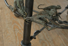 Load image into Gallery viewer, Maitland-Smith “Monkeying Around” Cast Bronze Coffee Table – 40” Round x 19” Tall
